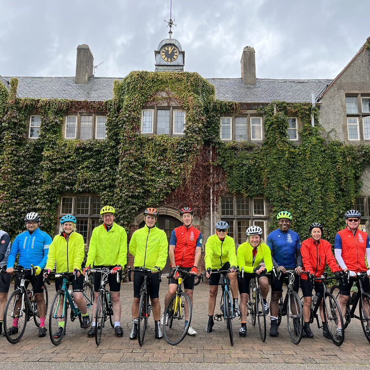 Image of KGS welcome 'Tour de Drapers' Cycling Team
