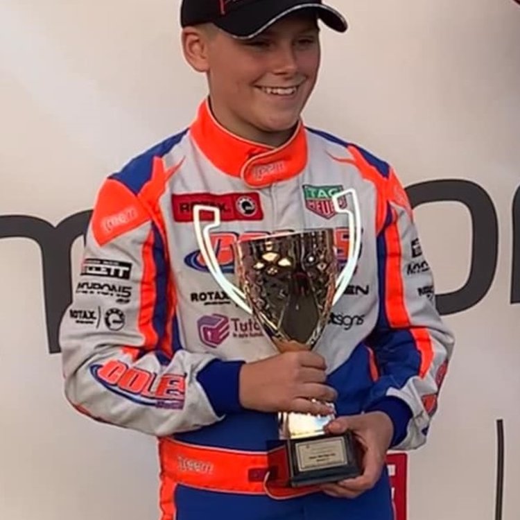 Image of Sam finishes second in the Motorsport British Kart Championships 