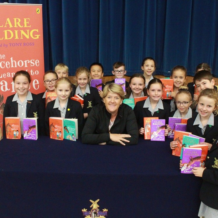 Image of Clare Balding Visit to KGS