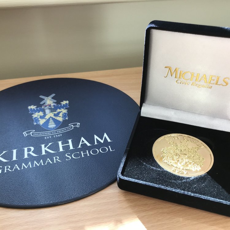Image of Commemorative Coin Awarded to KGS' Hardworking DofE students