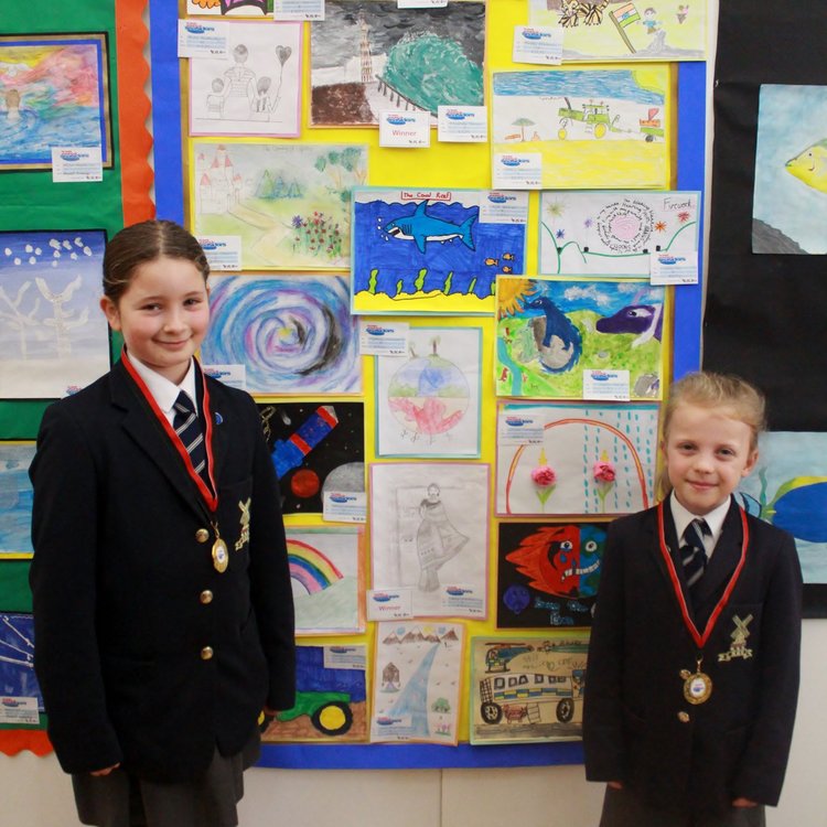 Image of Young Seasiders Art Competition Winners, Amy & Matilda 