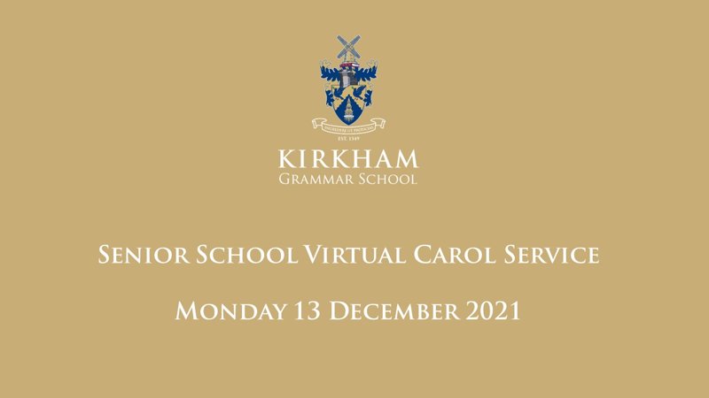 Image of Senior School Virtual Carol Service