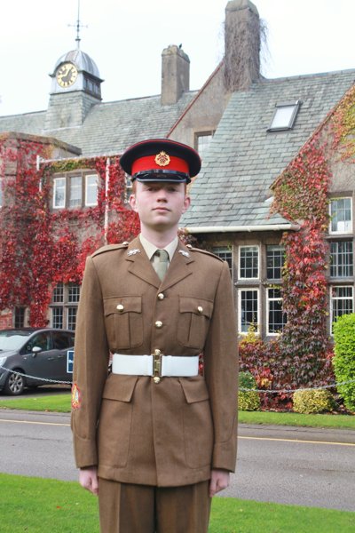 Image of Reuben awarded Lord-Lieutenants’ Cadet Honour