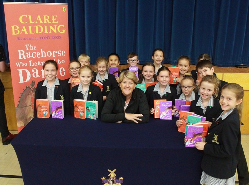 Image of Clare Balding Visit to KGS