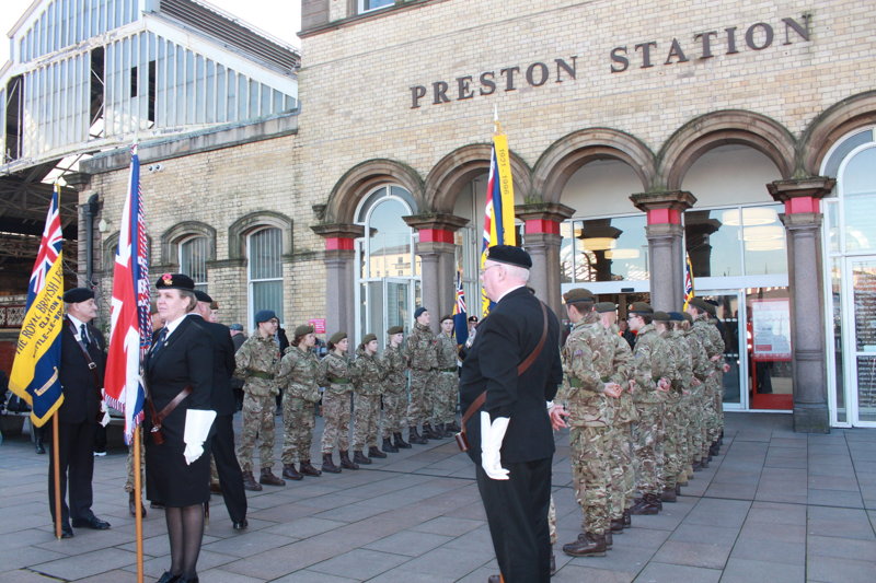 Image of CCF Guard of Honour for 101 year old World War II Veteran