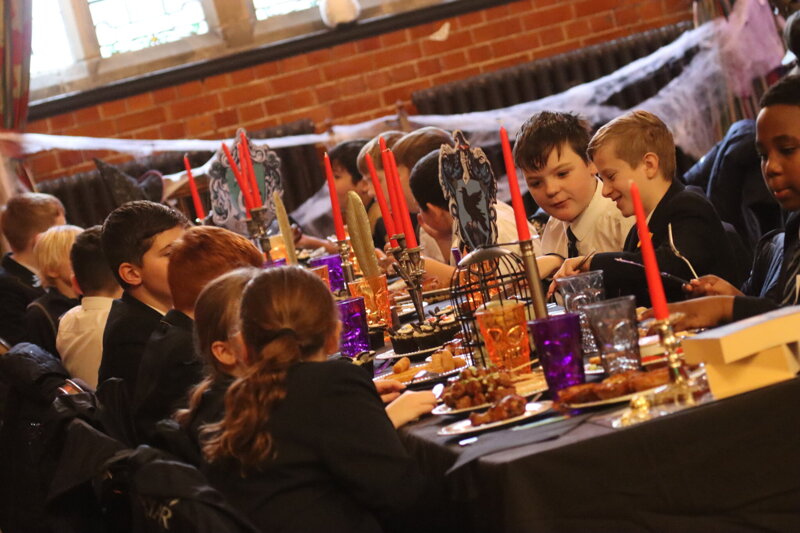 Image of J4 pupils relish magical Harry Potter Lunch in The Old Hall!