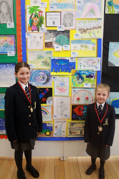 Image of Young Seasiders Art Competition Winners, Amy & Matilda 