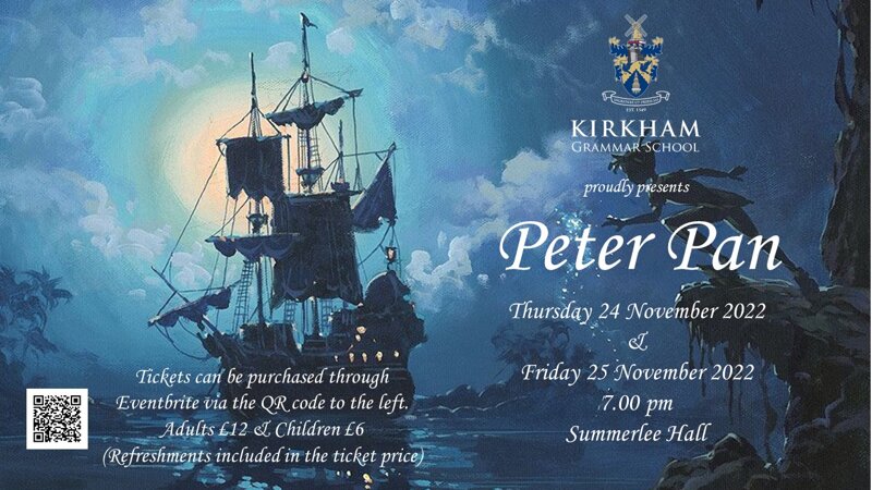 Image of KGS presents 'Peter Pan' - Thursday 24 & Friday 25 November 2022