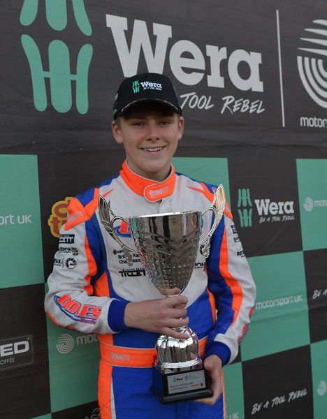 Image of Fifth Year pupil, Sam, enjoys a very successful 2021 kart season