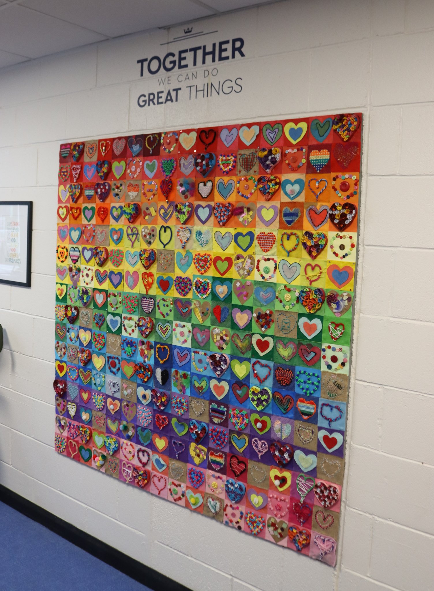 Heart Artwork Calloboration | Kirkham Grammar School